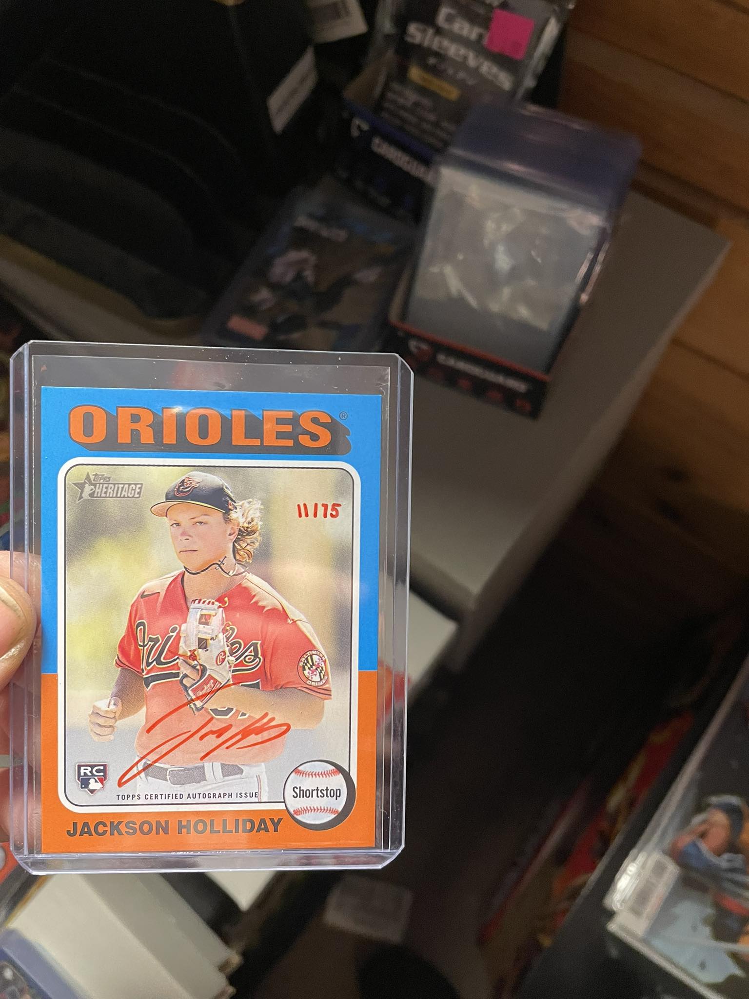 Rare Pull: Red Auto Jackson Holliday Card from High Heritage 