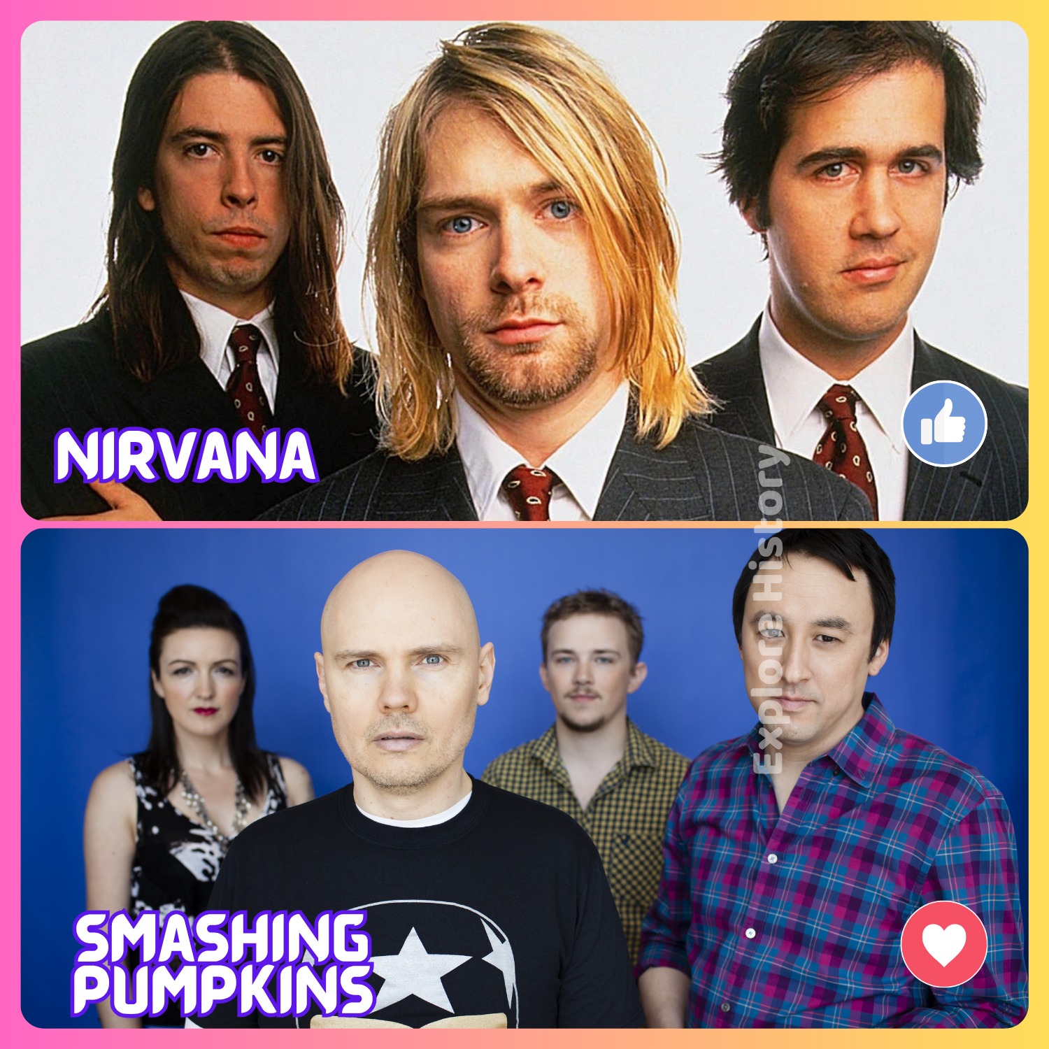 👍The Smashing Pumpkins / ❤️ Nirvana The Smashing Pumpkins are