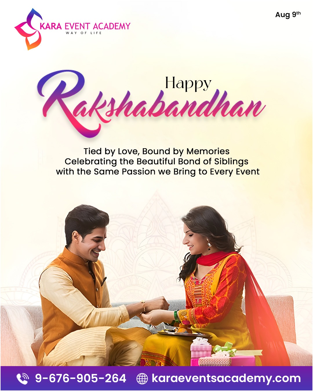 Happy Raksha Bandhan from Kara Events... - Kara Event Academy | Facebook