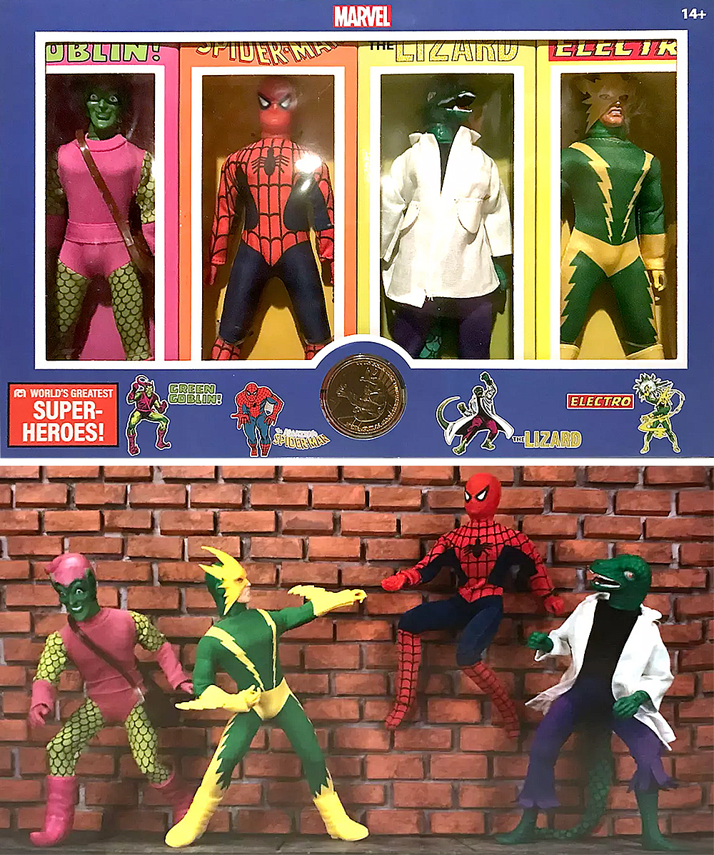 Mego marvel spider-man and villains 4 figure set