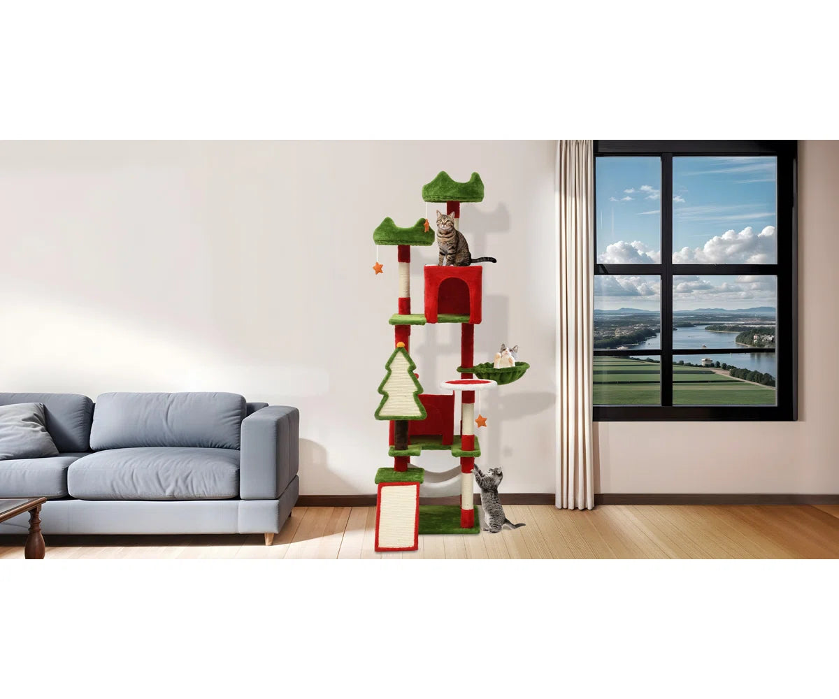 The Max - This cat tree is the purr-fect way to deck the halls! 🎄😼 ...