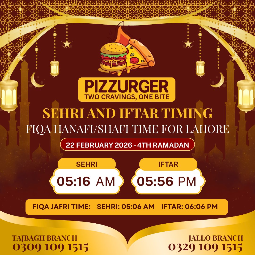 Pizzurger | Lahore