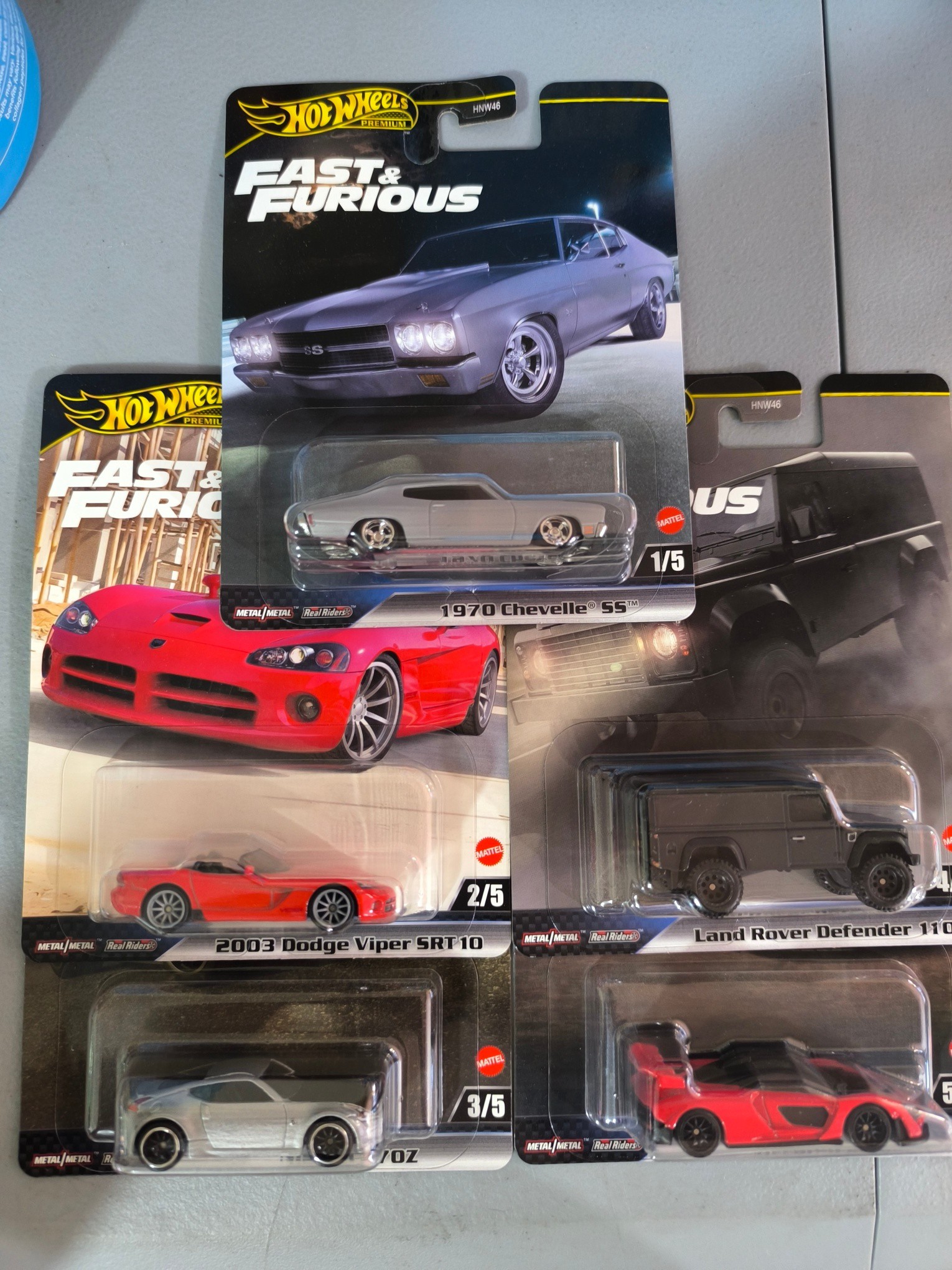 Hot Wheels Fast and Furious 2013 complete set