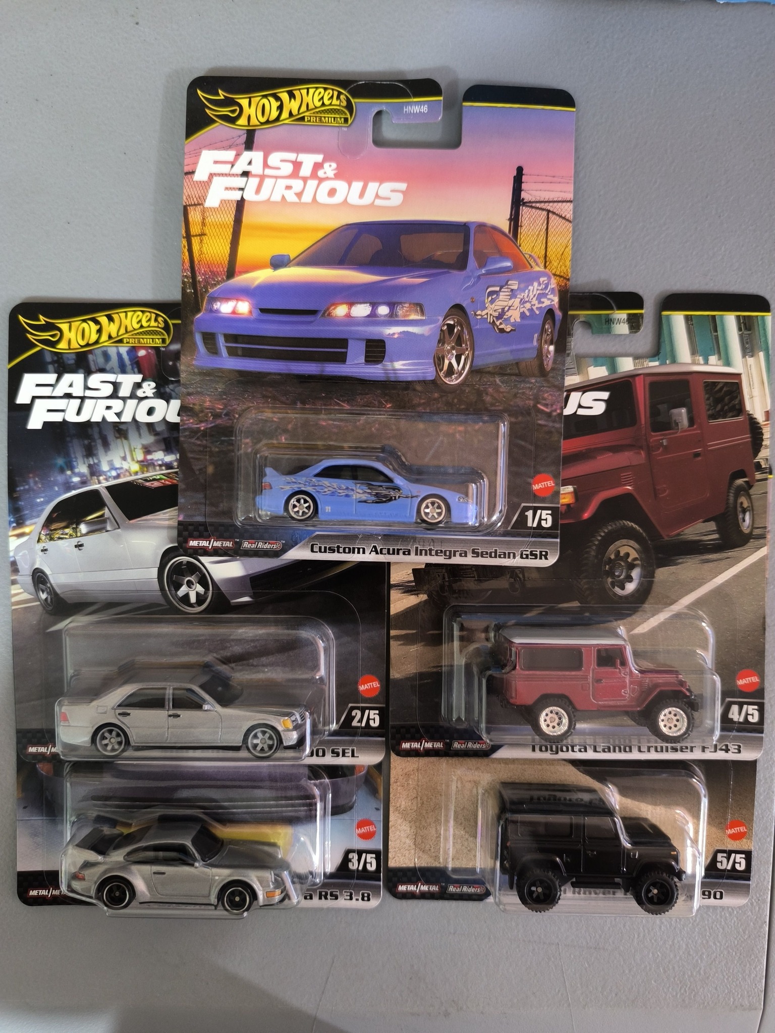 Hot Wheels Fast and Furious 2013 complete set
