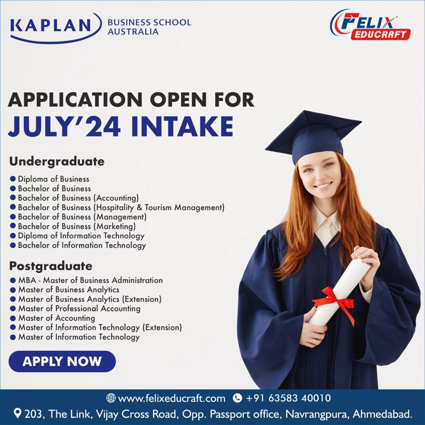Felix - Study in Australia 2024 Application Open For July 2024 Intake ...