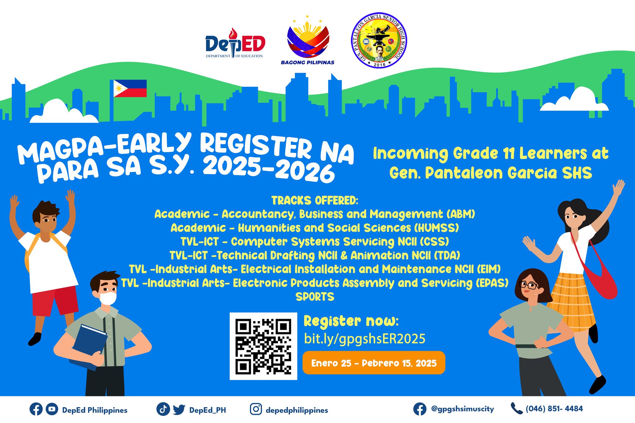 DepEd - 📢 Early Registration 2025 is Now Open! 📢 Gen. Pantaleon Garcia ...