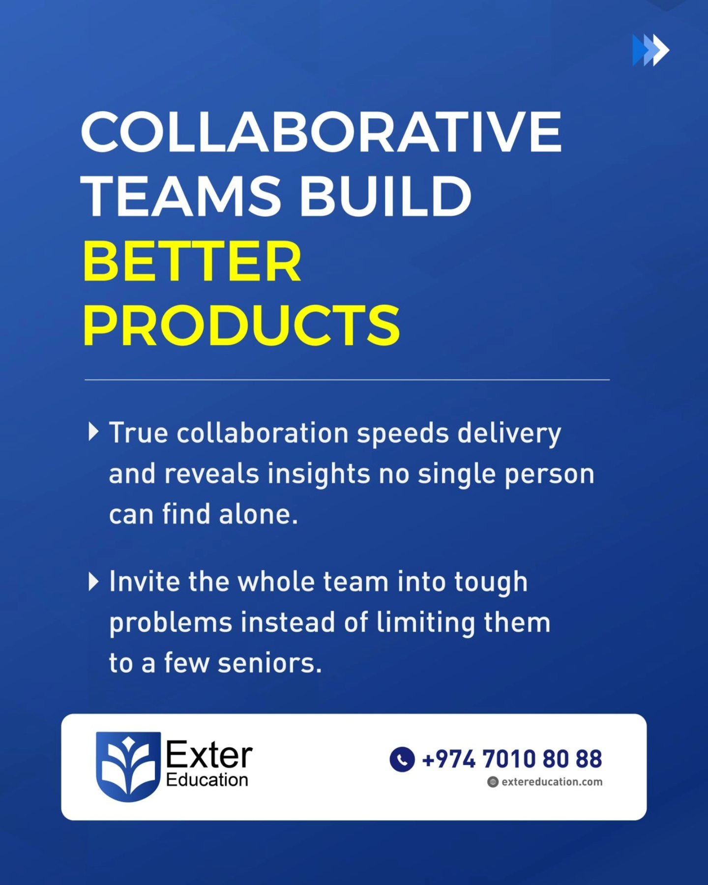 Exter Education Learning Programs for Working Professionals | Doha