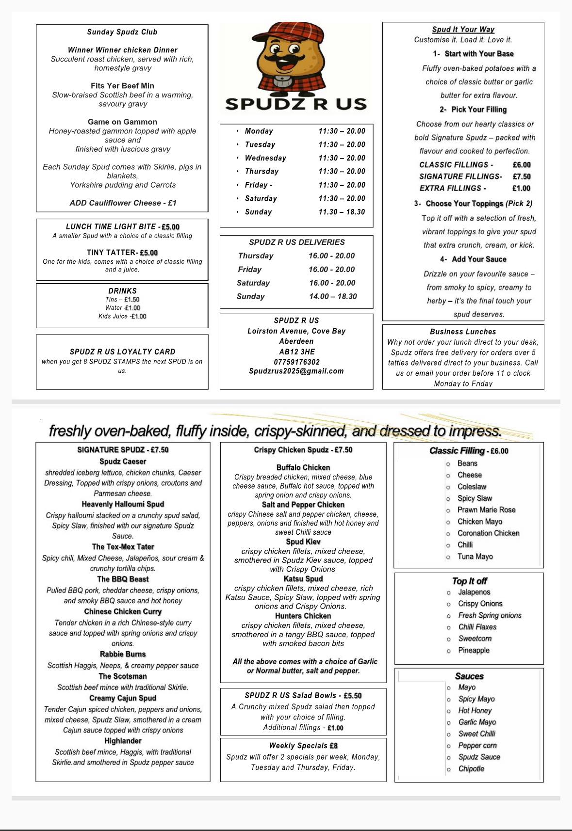 Spudz R us - 🎉 Today New Menu Launch at Spudz R Us! 🎉... | Facebook