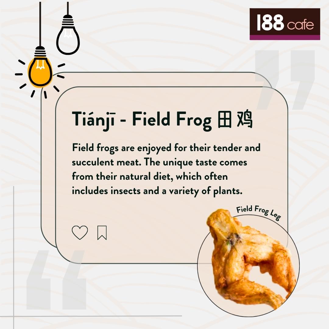 188 - Did you know that #田鸡, or #FieldFrog, is a popular delicacy in ...