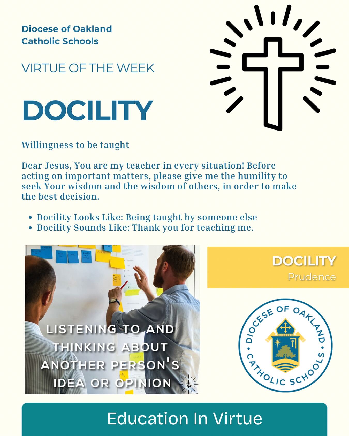 Diocese - 🙏 Docility Students across the Oakland Diocese show Docility ...