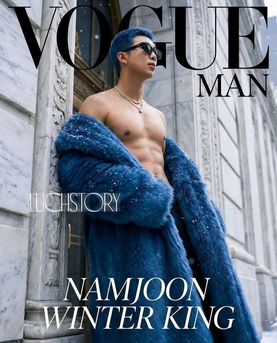 Ohmyghaaad 🤭 VOUGE man NAMJOON Winter King ❄️❄️ (Merry