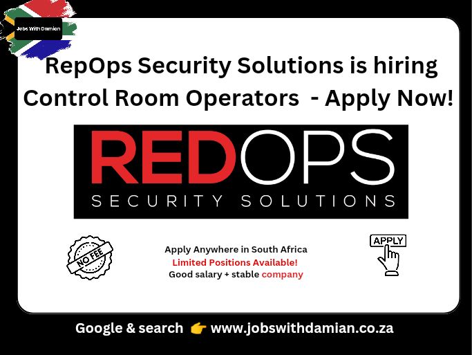 South African Jobs 2026/2027 | RepOps Security Solutions (South Africa ...