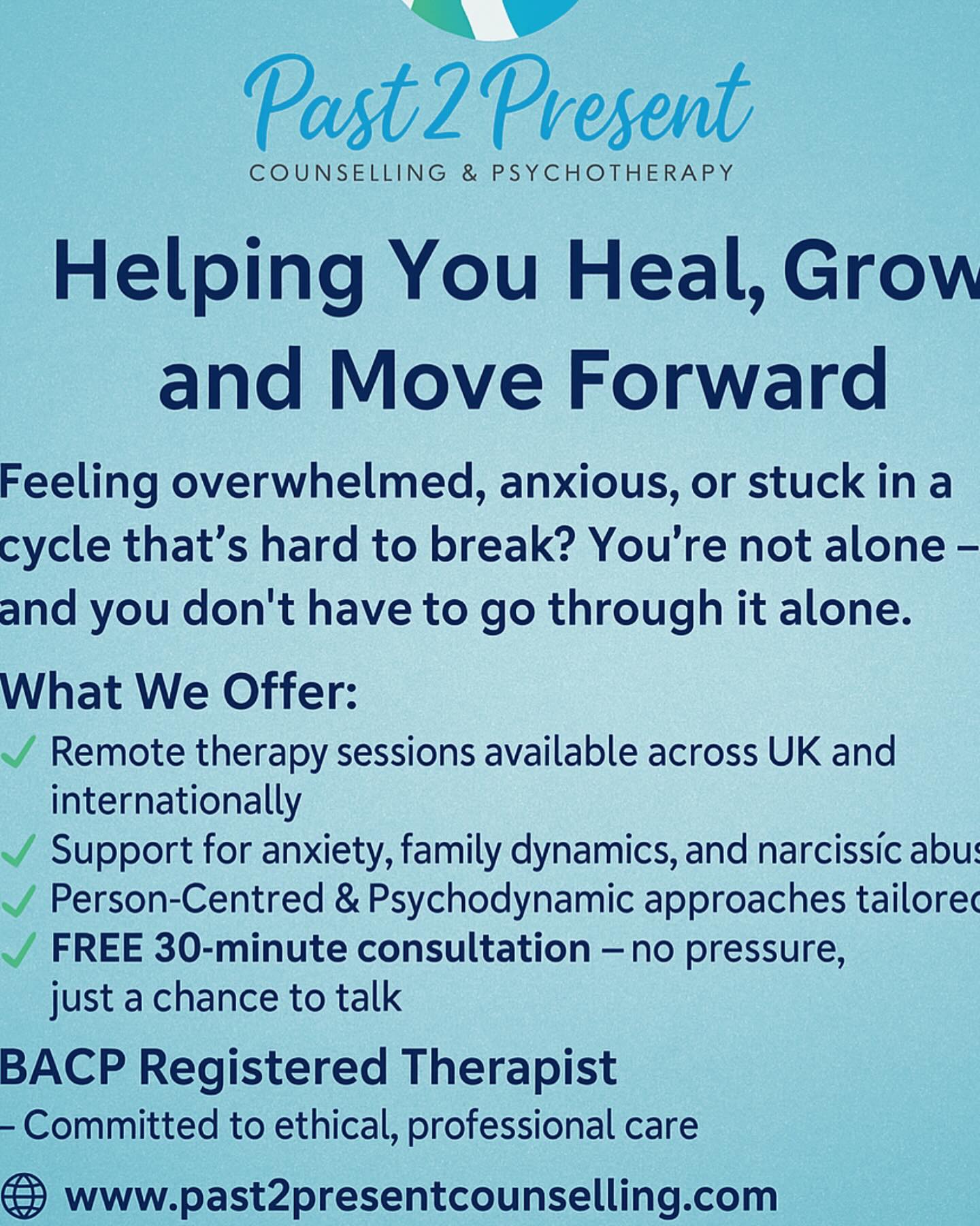 Past 2 Present Counselling & Psychotherapy | Truro