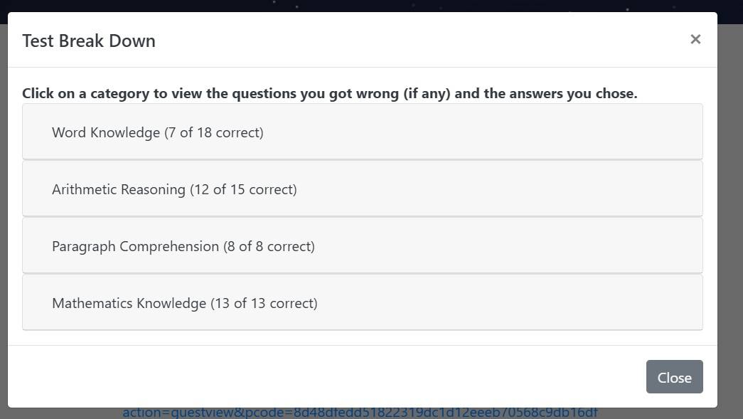 ASVAB Advantage Study Group | I took a practice test on the ddrpt site ...