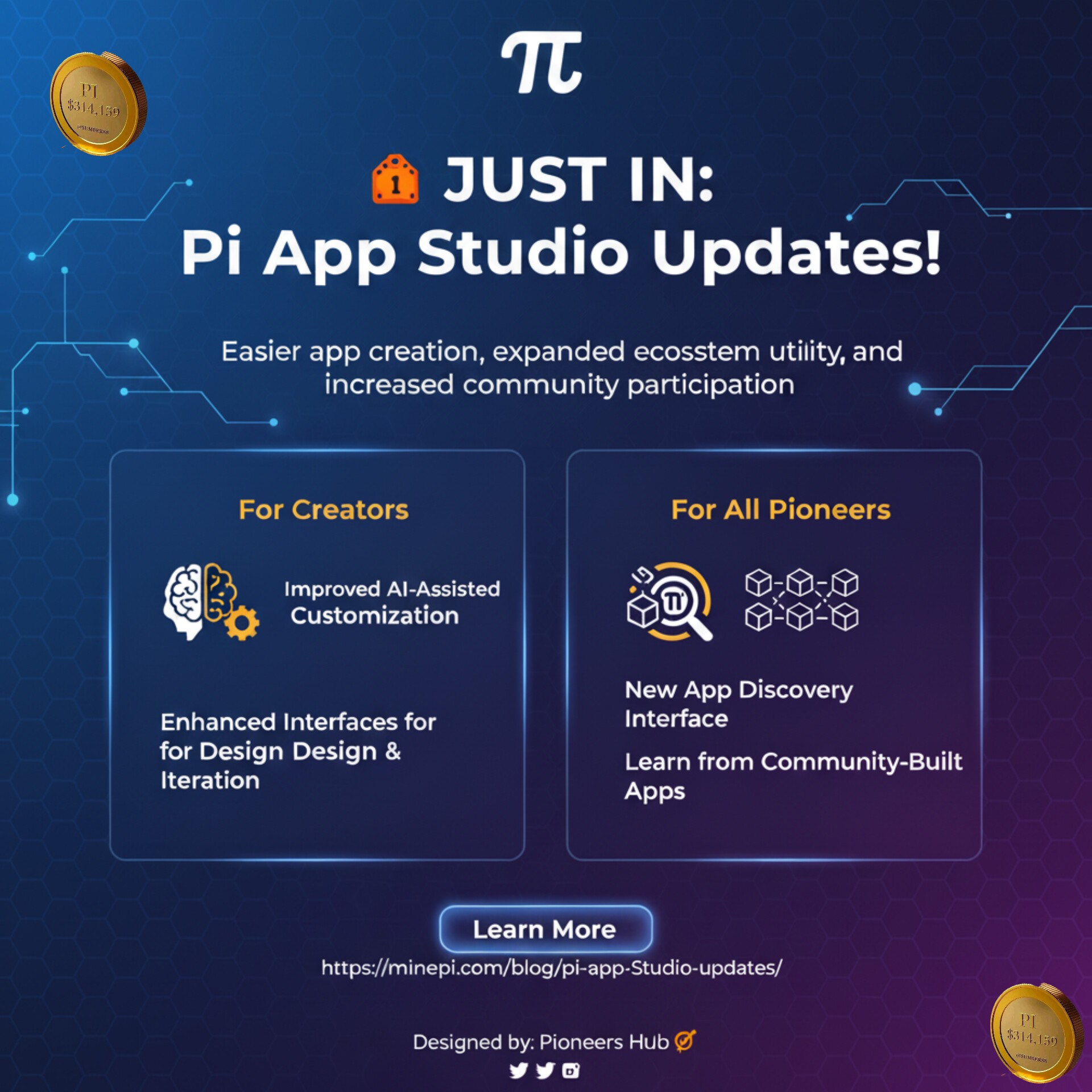 Pi - Pi App Studio has been updated with improved AI-assisted ...