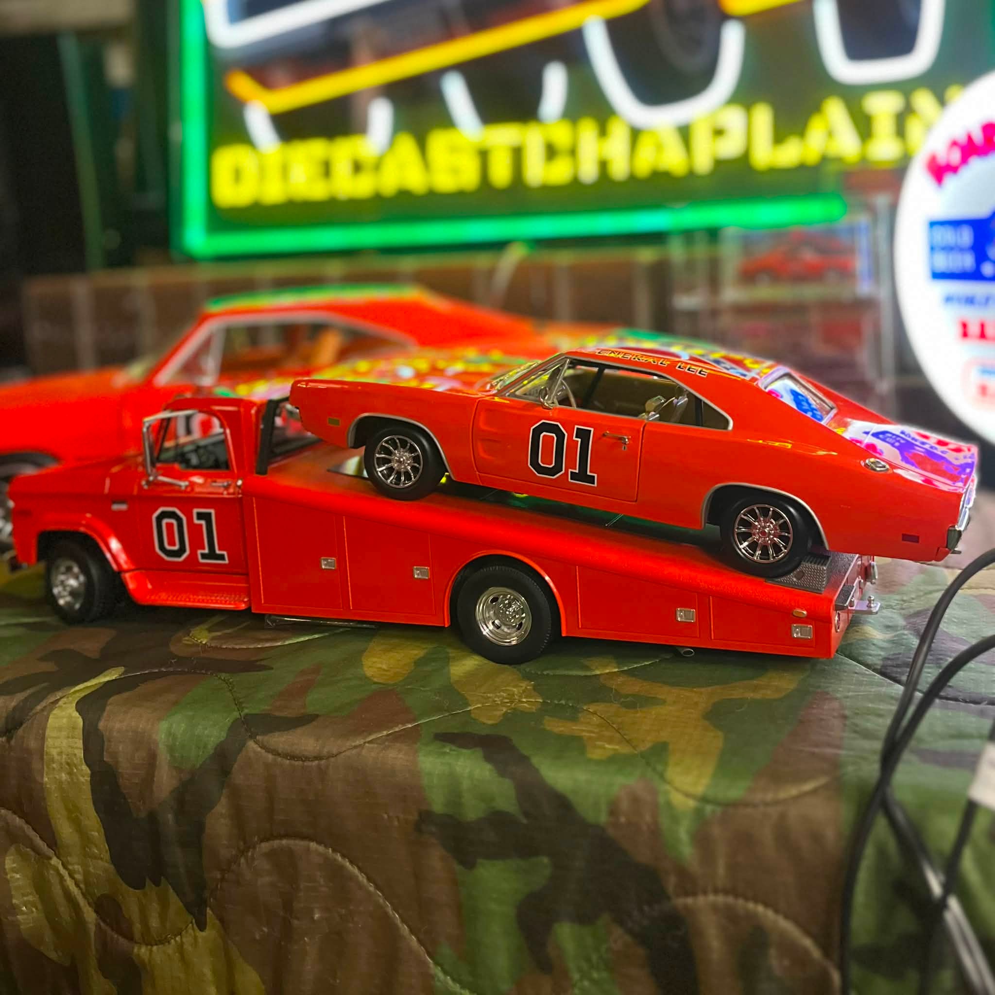 1970 Dodge D-300 'The Snake' 1:18th scale ramp truck by Acme