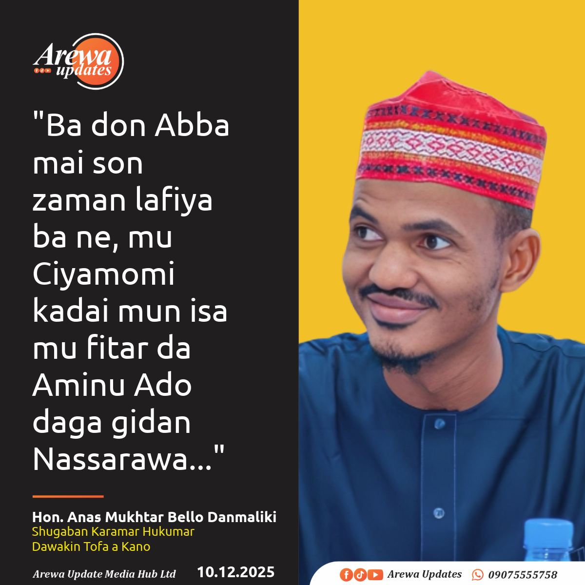 Arewa - Darajar Gwamna Abba Kabir Yusuf Alhaji Aminu Ado Bayero ya ke ...