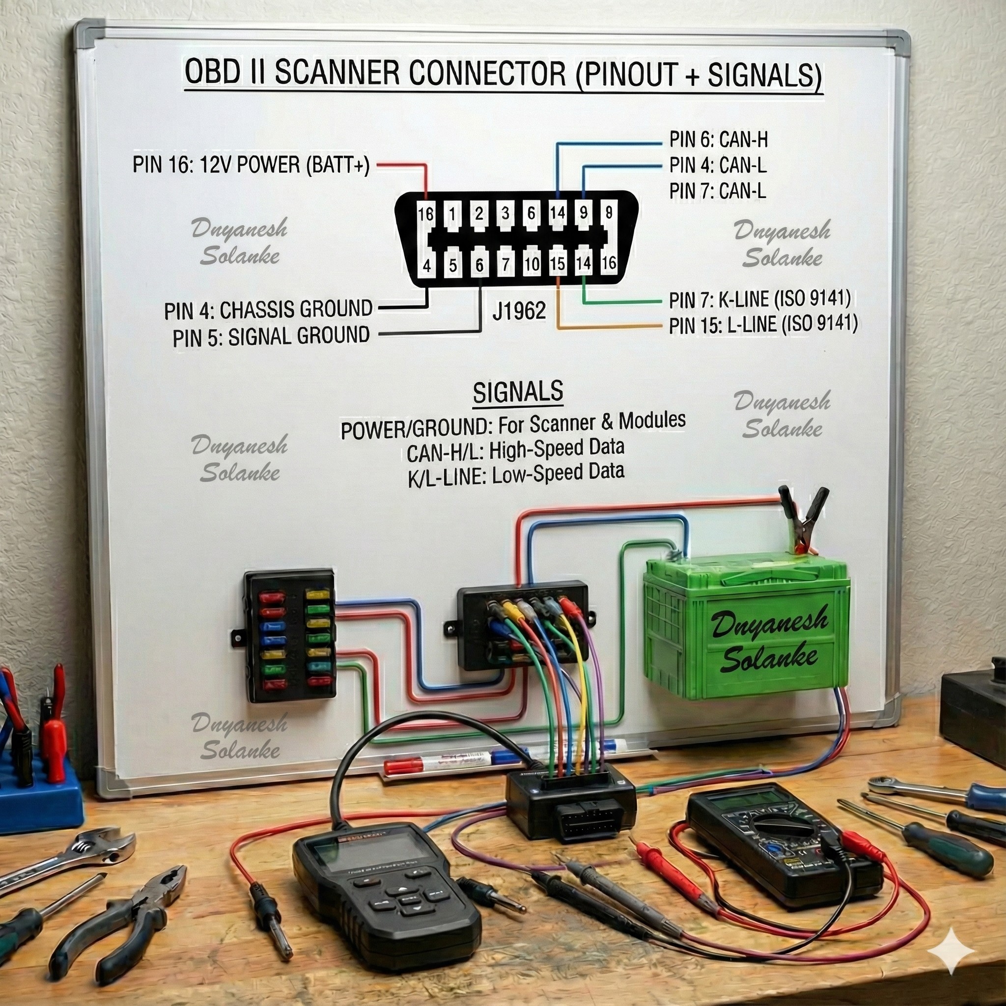 7/16  専用 Understanding the OBD2 Connector Pinout Codes The On-Board