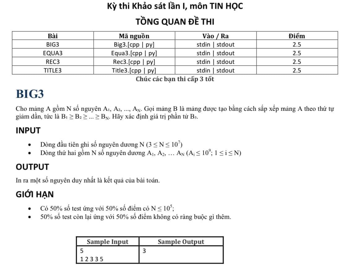 Thuật toán với C/C++, Pascal, Python | [Thi thử Tuyển sinh 10 môn Tin ...