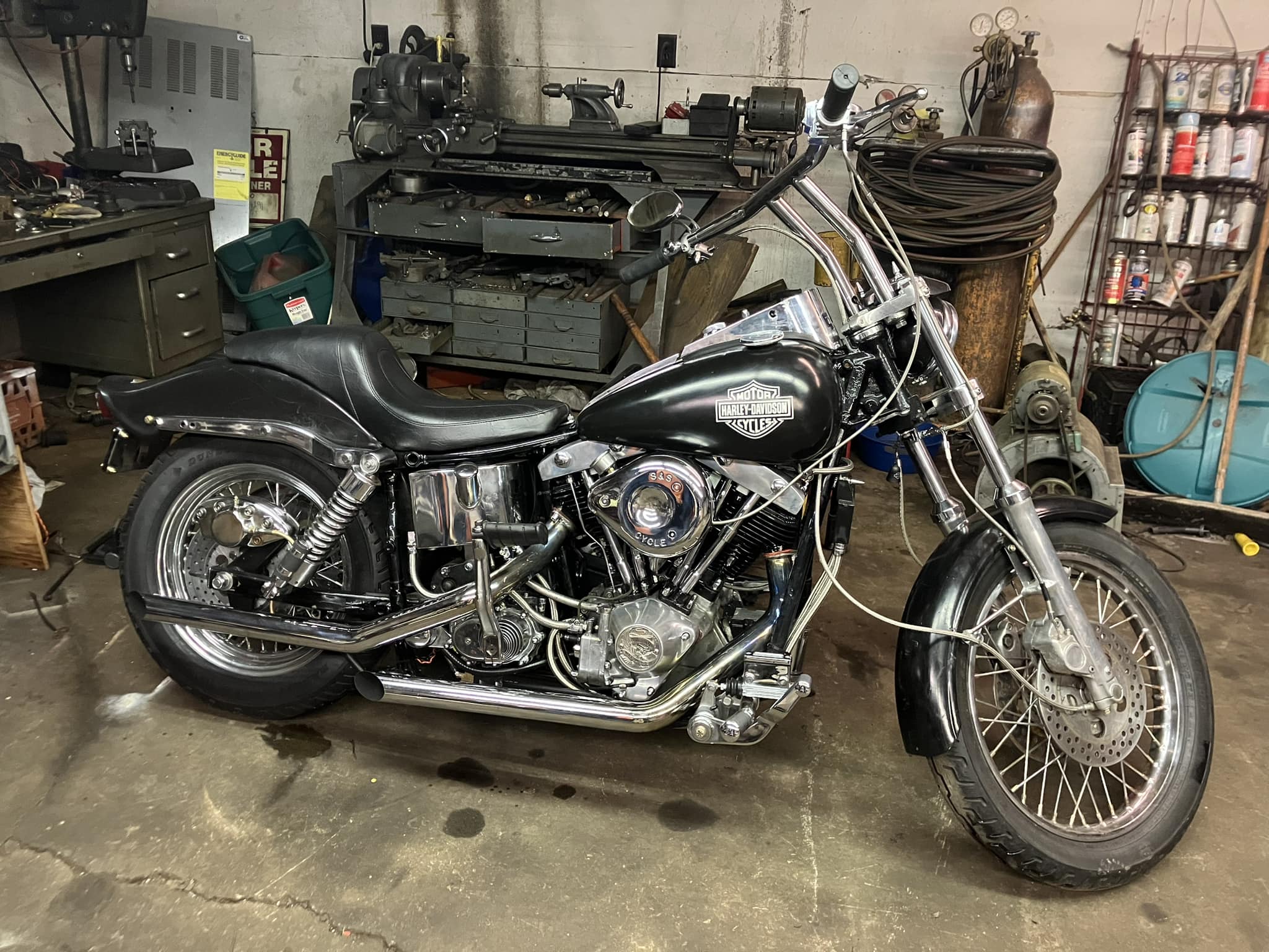 1978 Harley Davidson Shovelhead FXE 1200 restoration project