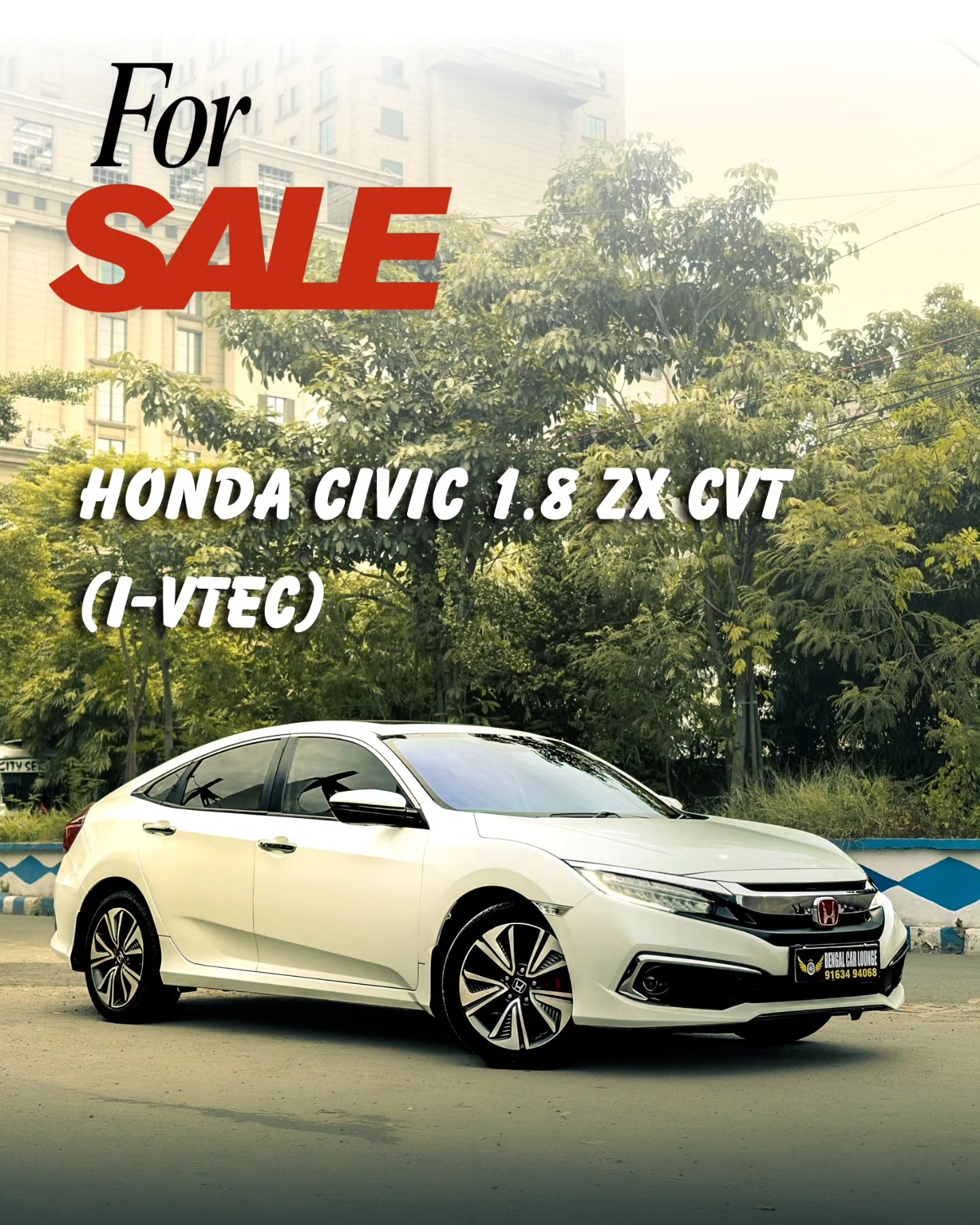 Stock Update - Honda Civic 1.8 ZX CVT (I-VTEC) Year - 2019 Fuel