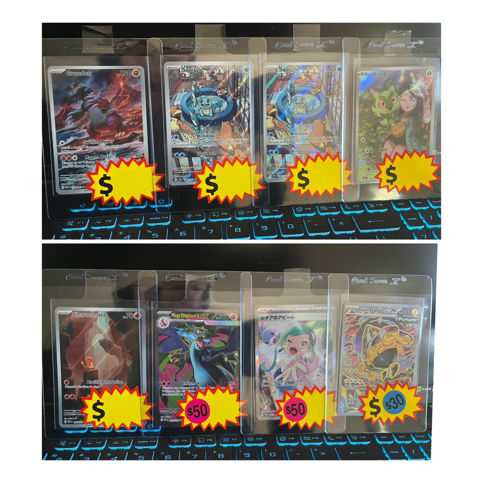 1500 dollar pokemon card - Charizard ex 183/165 - Pokemon 151 - Full Art Ultra Rare featured in the Pokemon Card Game Mega Start Deck 100 Battle Collection releasing 12/19 (Fri) Dad Pulls 1500 Dollar Pokemon