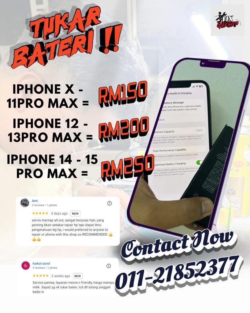 Fix - 🔥 TUKAR BATERI IPHONE!! 🔥 Nak phone kembali power macam baru ...