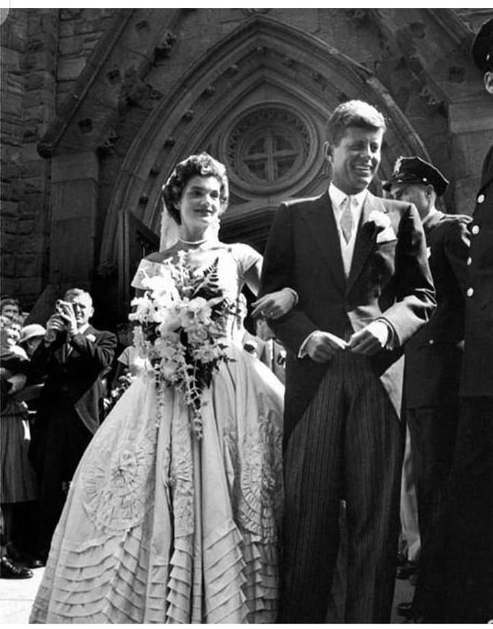 John F. Kennedy and Jacqueline Kennedy's Wedding Photo