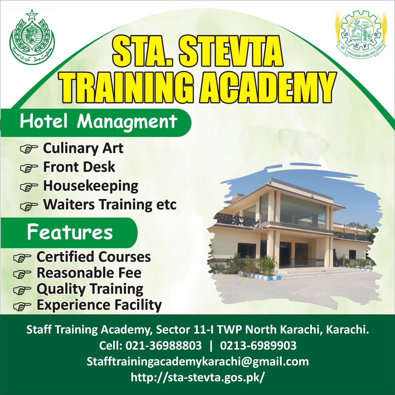 Staff Training Academy - STA | Karachi