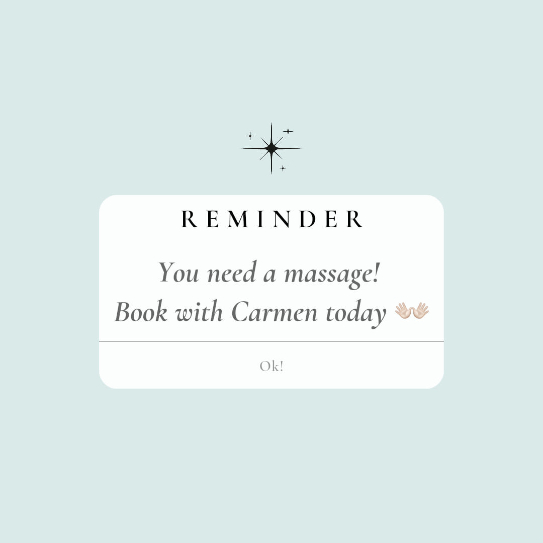 Carmen's - Book your massage! Message me to get you all set up! 👐🏼 In ...
