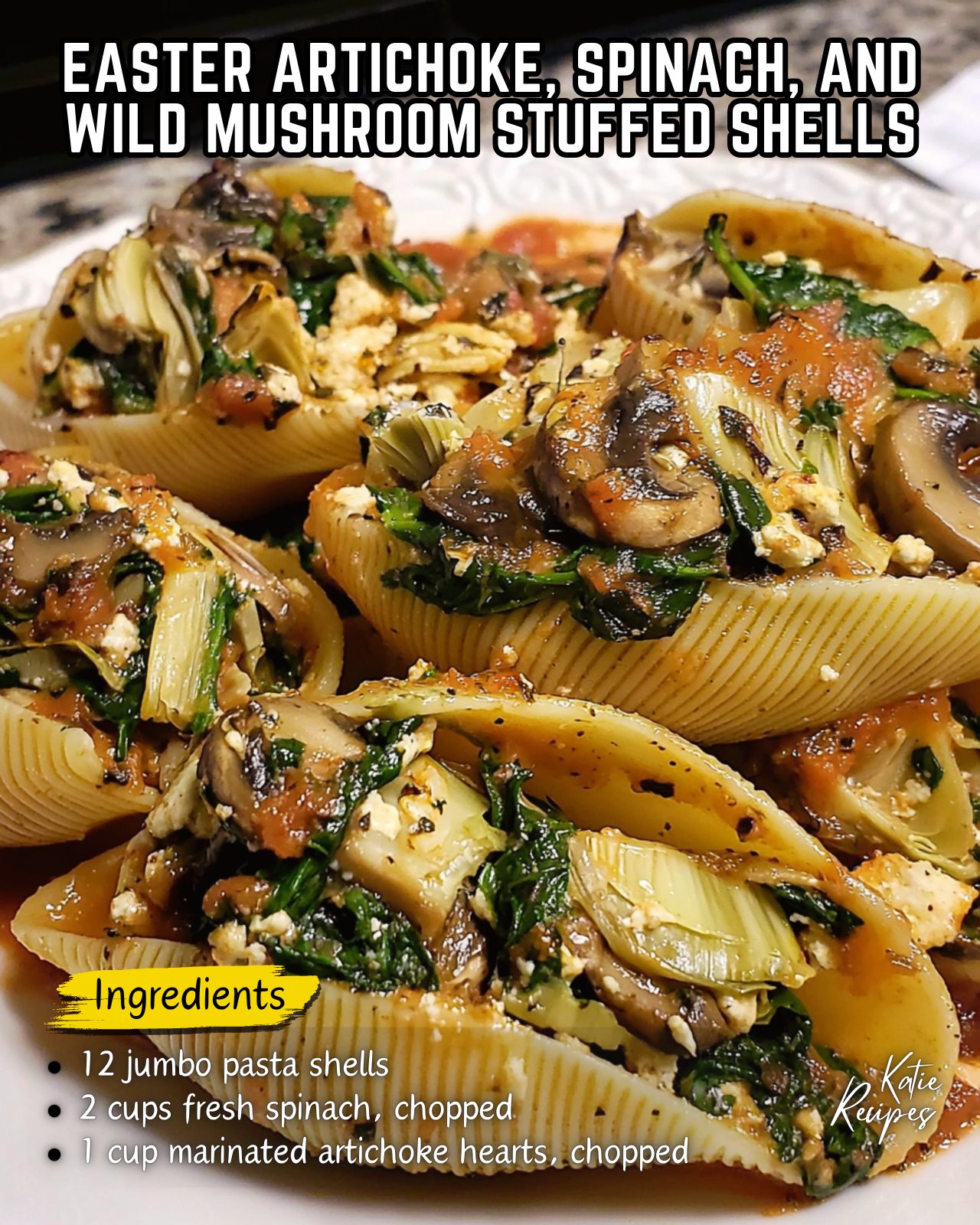 Katie Recipes - Easter Artichoke, Spinach, and Wild... | Facebook
