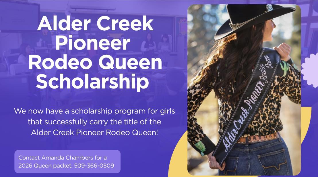 Message us for a 2026... - Alder Creek Pioneer Rodeo Queen | Facebook