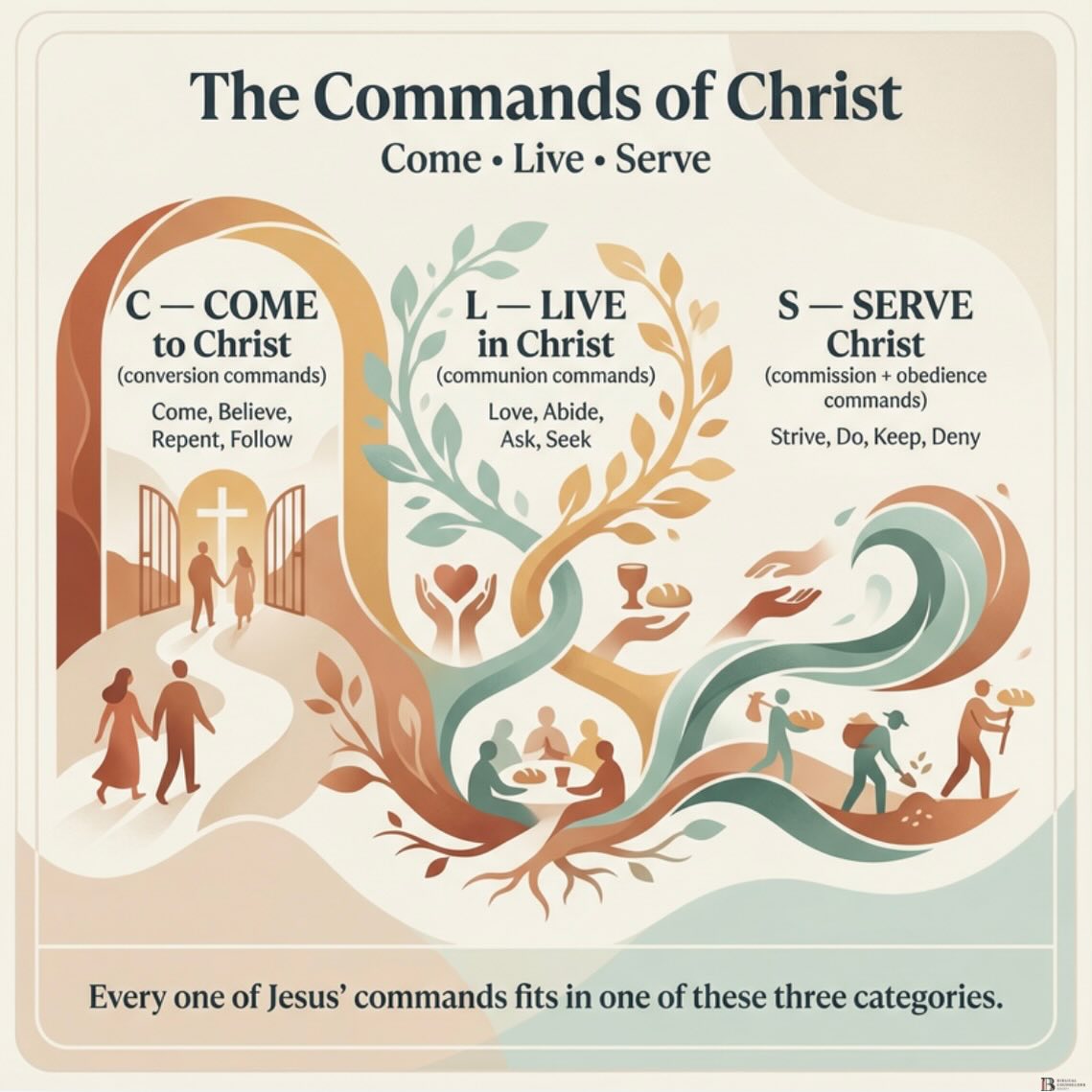 Biblical - Every one of Jesus’ commands fits in one of these 3 ...