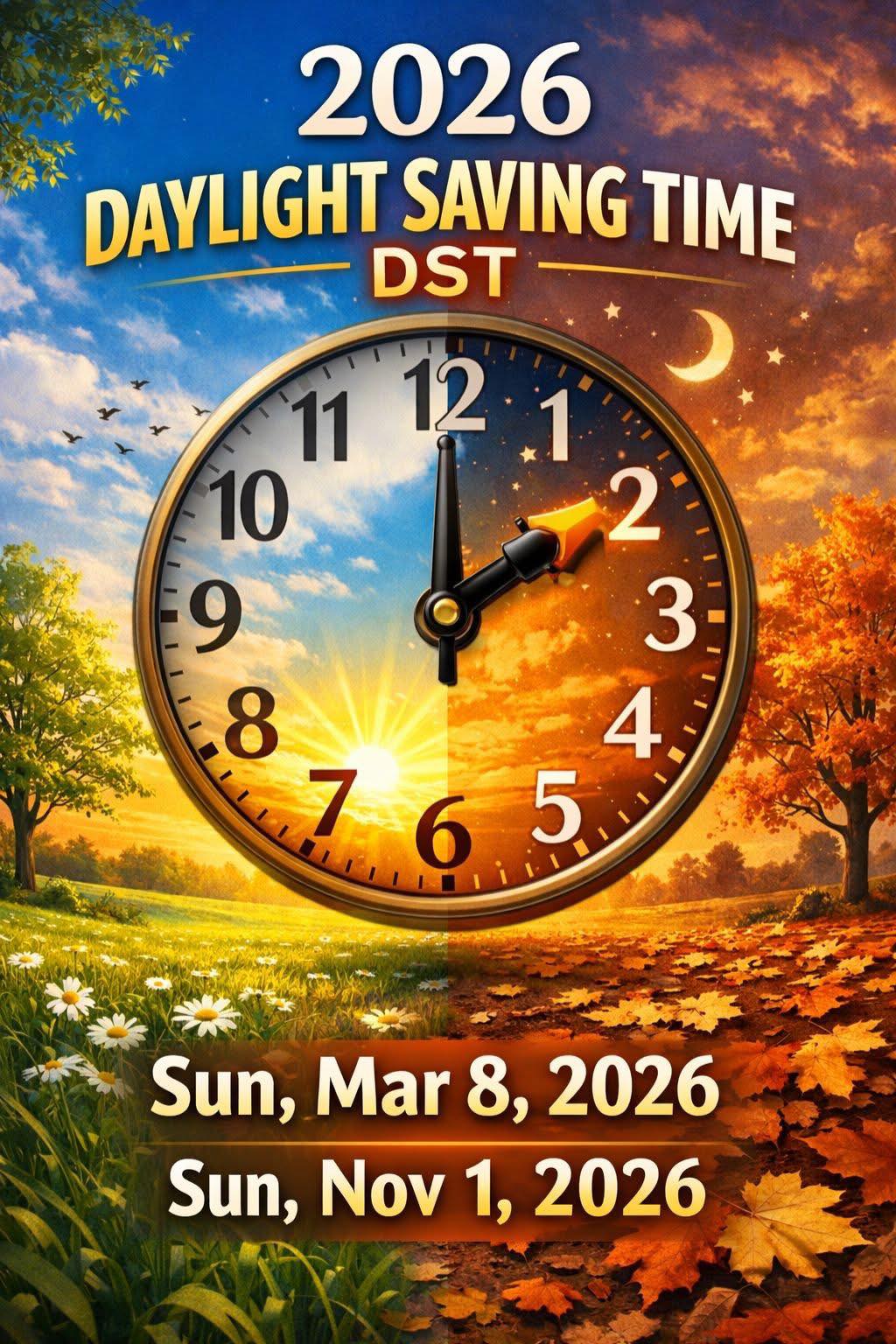 Kendall - Daylight Savings 2026 Time to adjust the clocks once again! 🌞 ...