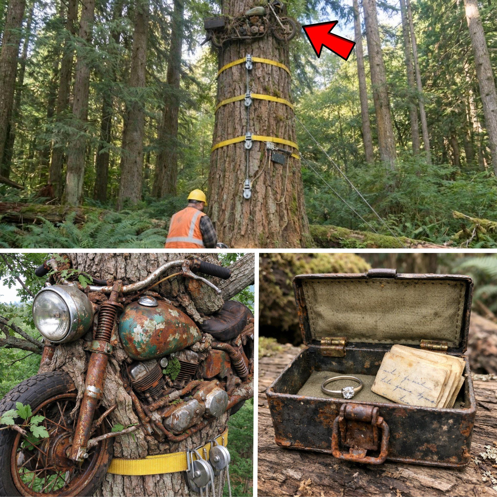 Dailystories - Logger Found Motorcycle High in Tree, What... | Facebook