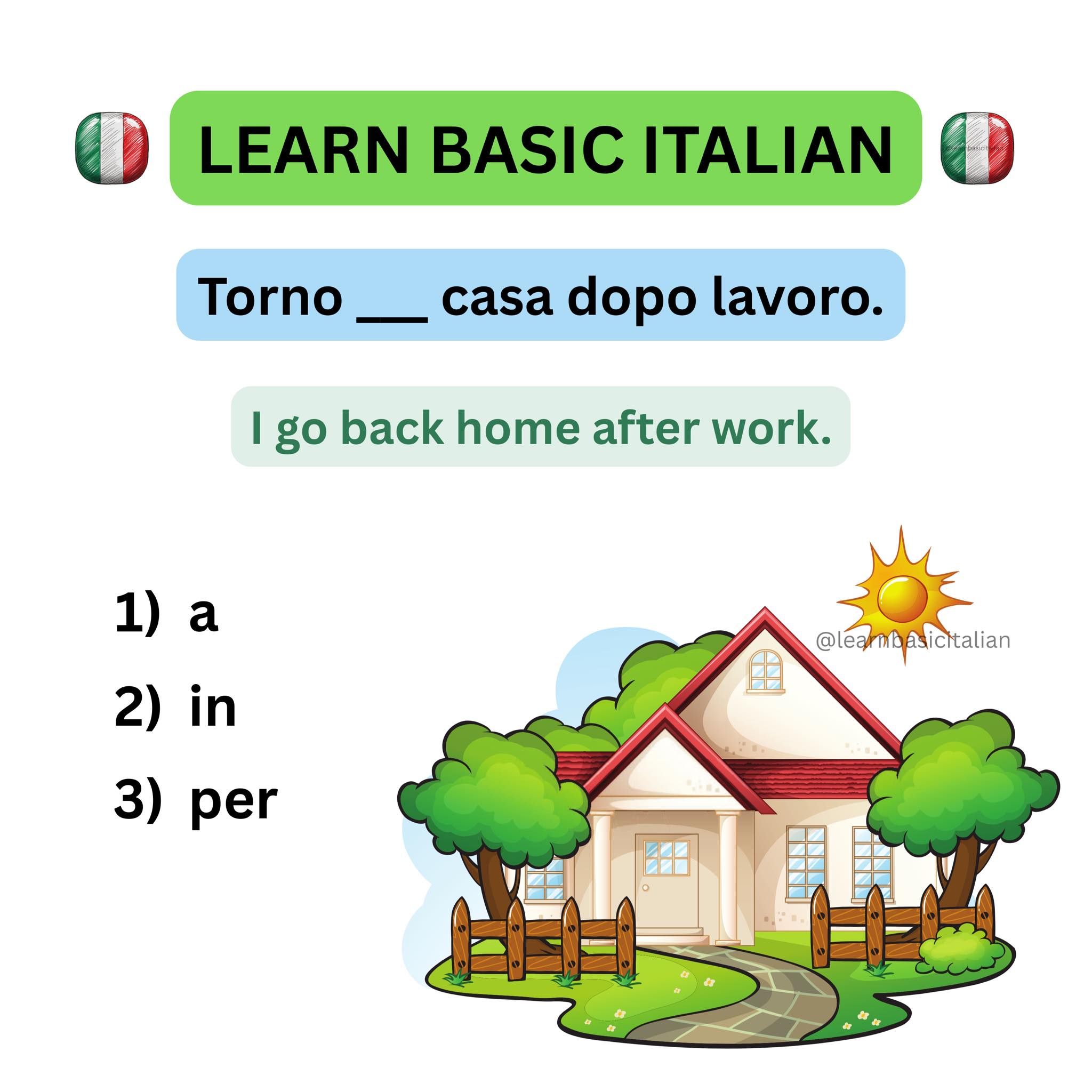 Learn - Italian for beginners 🇮🇹 . . . . . . . . . #learnitalian # ...