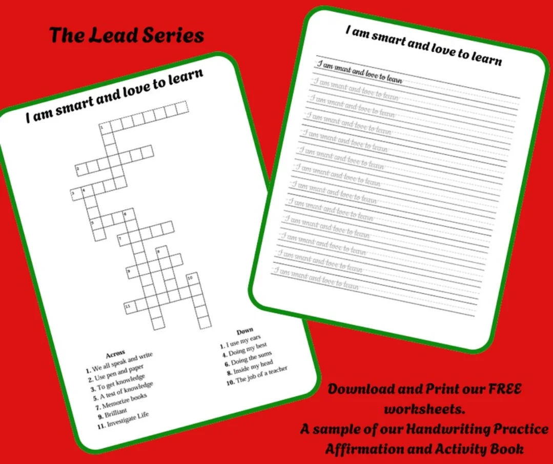 Lead - FREE Cursive Handwriting Practice, Affirmation & Activity Sample ...