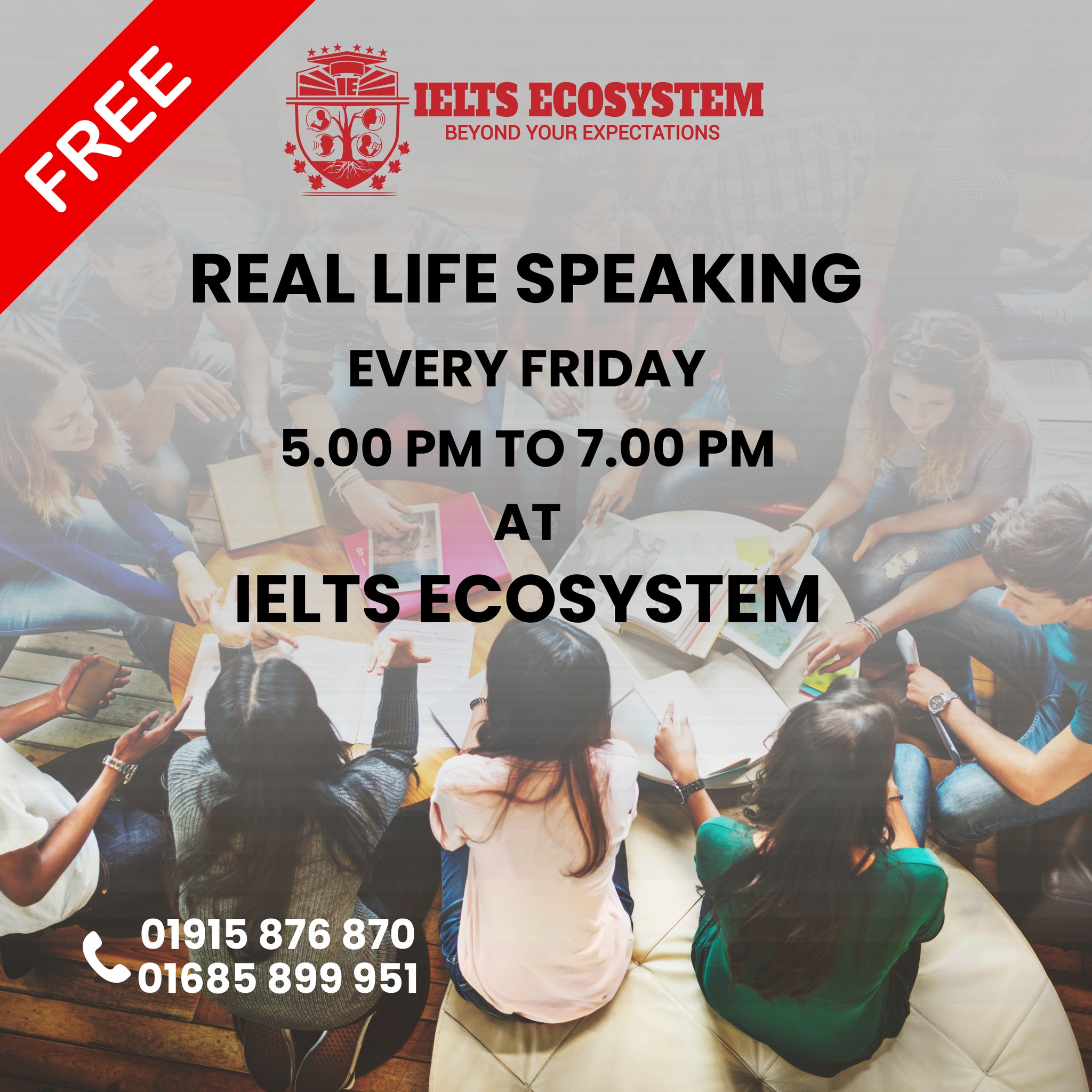 IELTS - 🎯 Free Real Life Speaking Session! 🗣️ Real environment-e ...