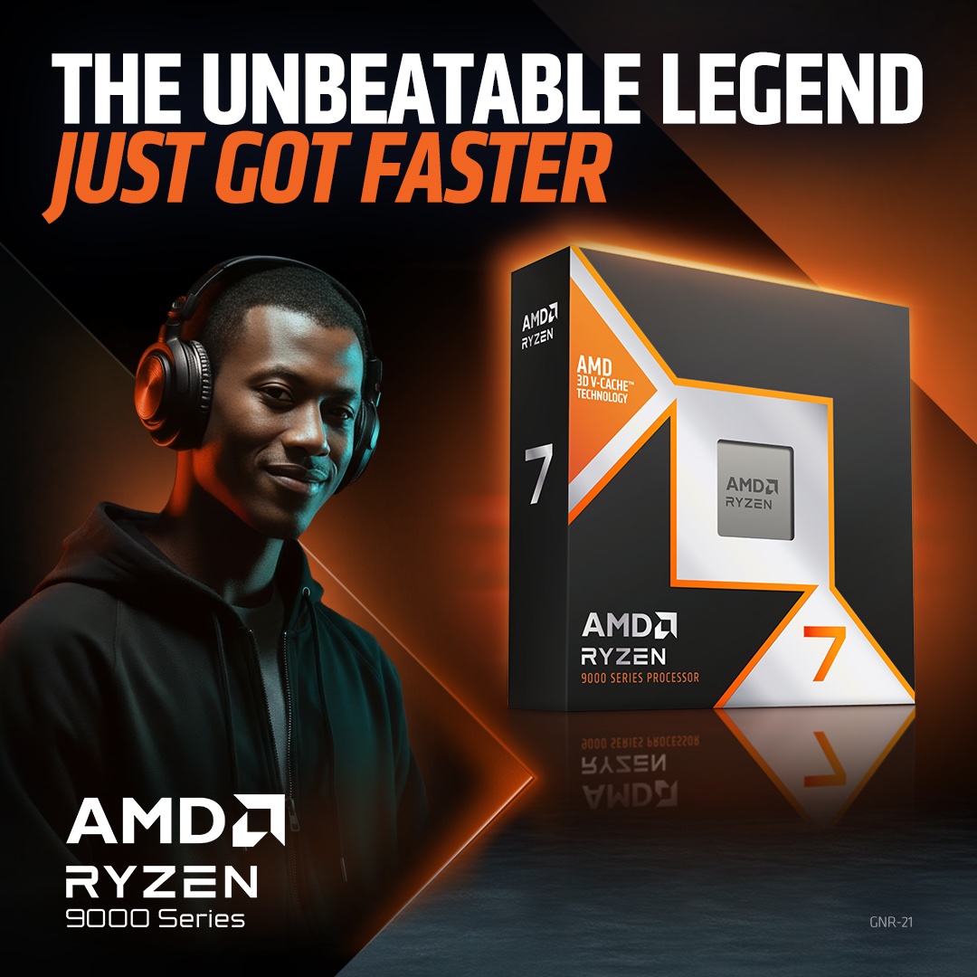 AMD - More frames. More speed. More wins. The AMD Ryzen™ 7 9850X3D ...