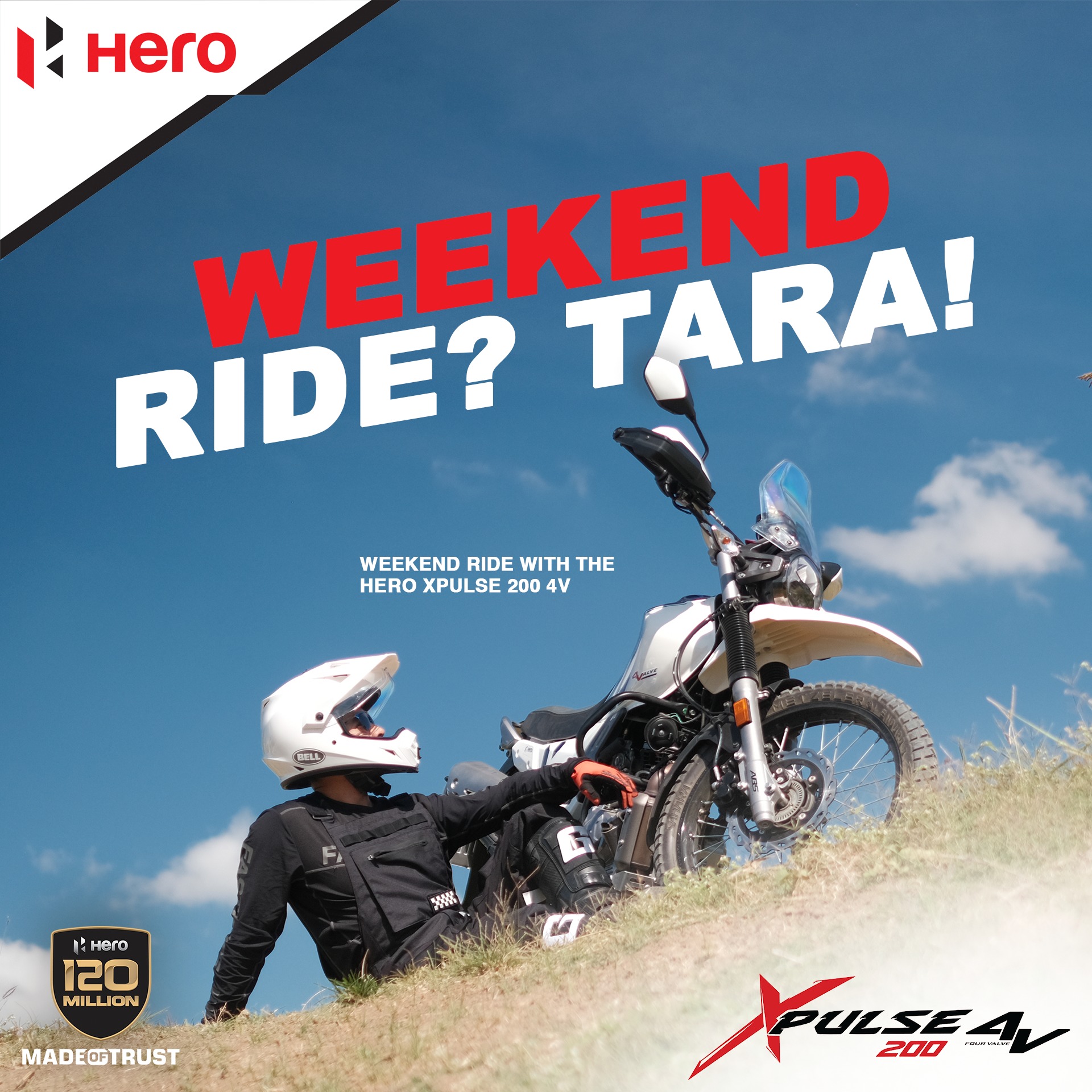 Hero - Weekend rides just hit different with the Hero Xpulse 200 4V ...