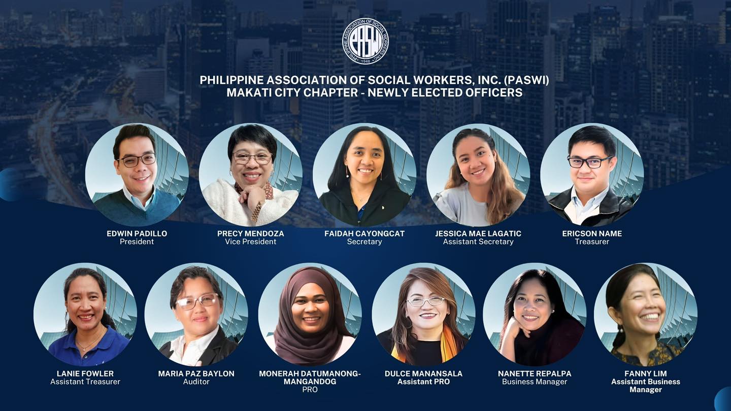 PASWI - Meet the newly elected PASWI Makati City Chapter Board of ...
