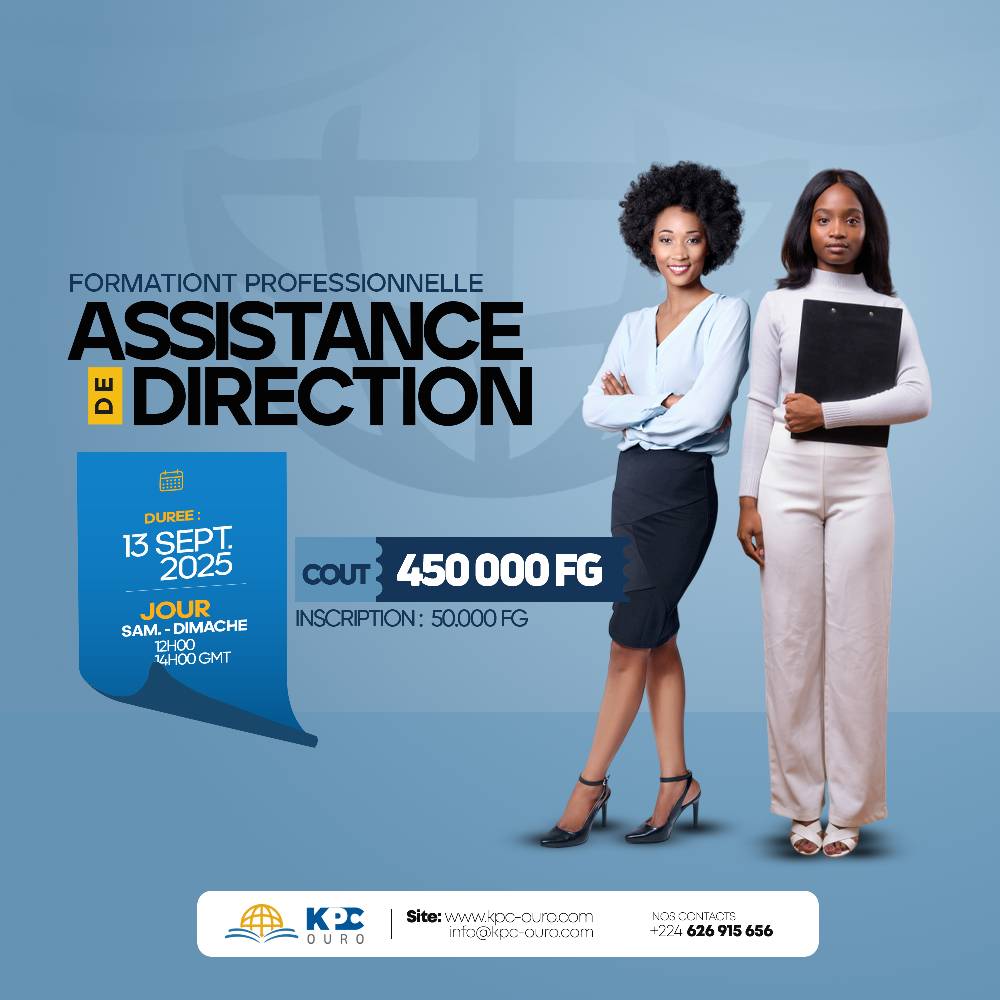 KPC OURO - 🎓 Formation Professionnelle : Assistance de... | Facebook