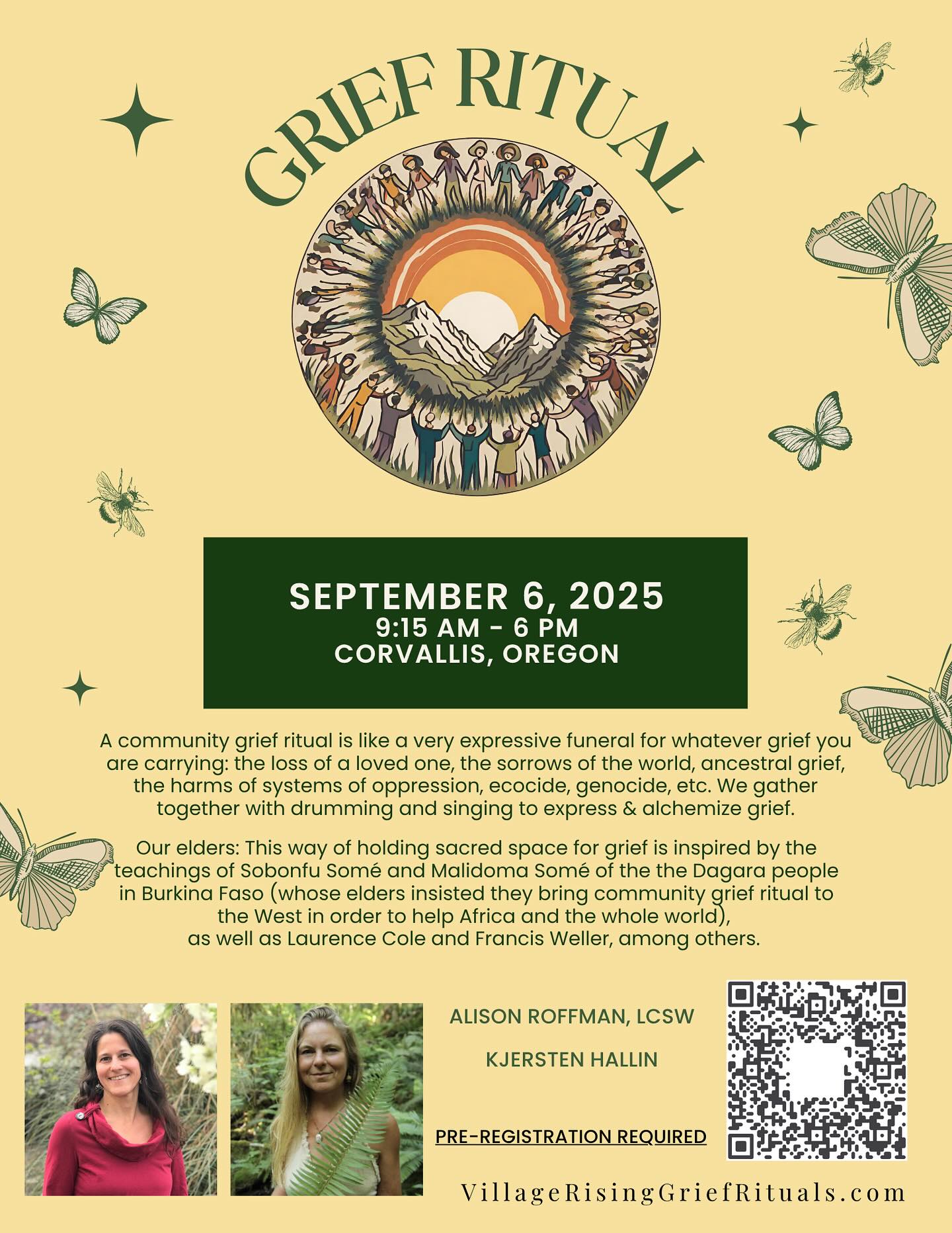 Village Rising Grief Ritual Come... - Cascadia Culture | Facebook