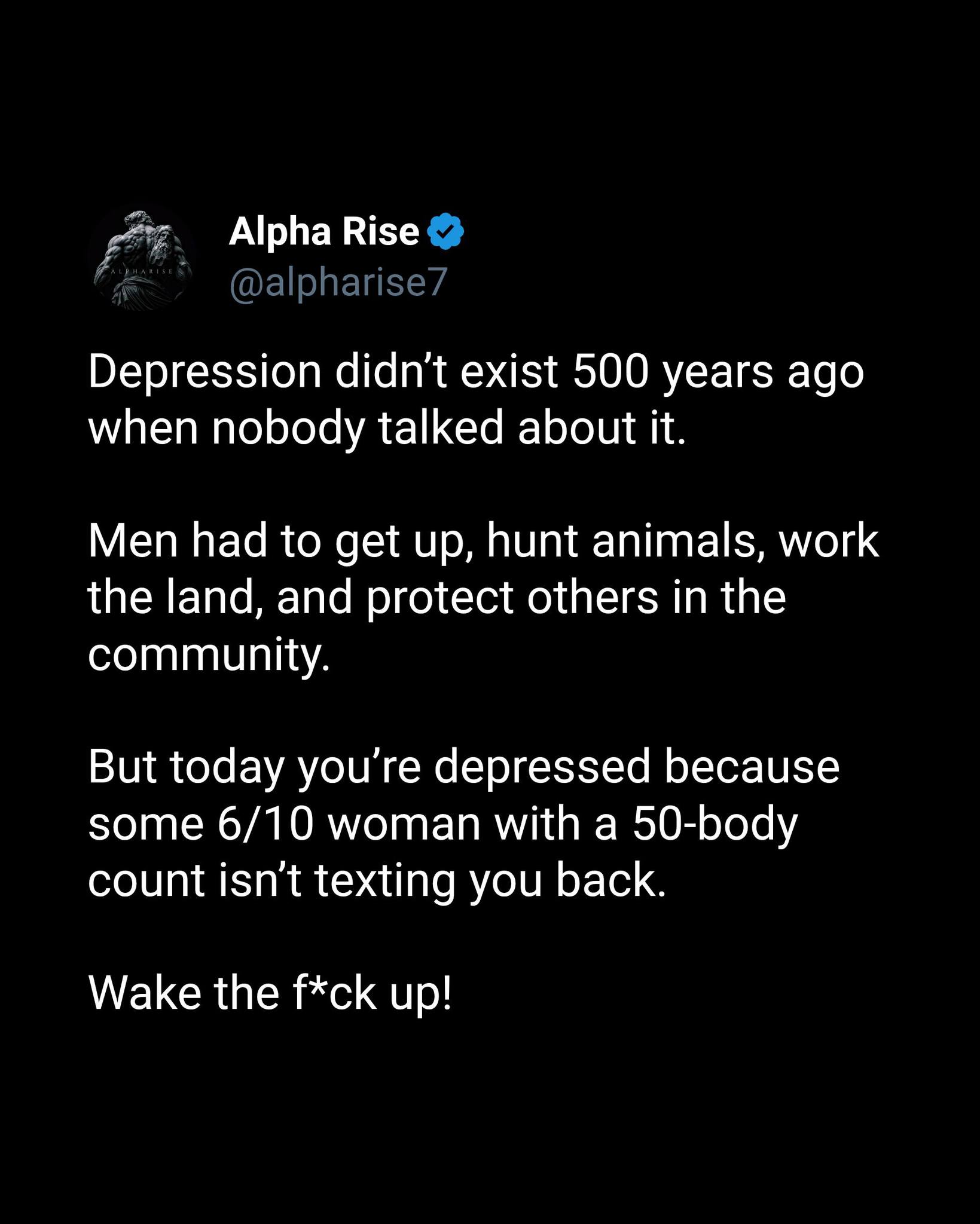 Alpha - Purpose cures what comfort exaggerates. Get busy, carry ...