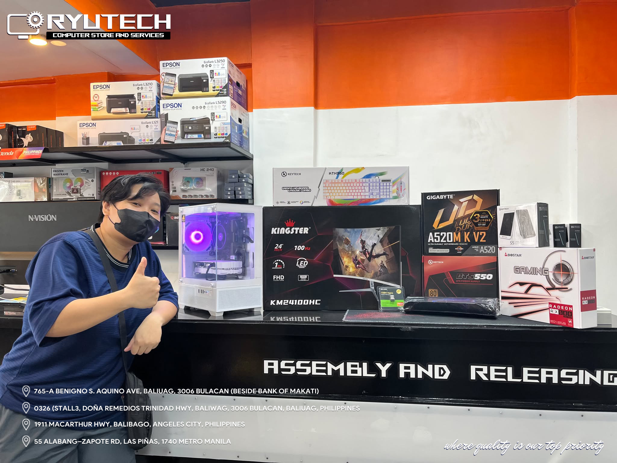Ryutech - ⚡ Walk-in Build Completed! 🏬 🎯 Client from Las Piñas just ...