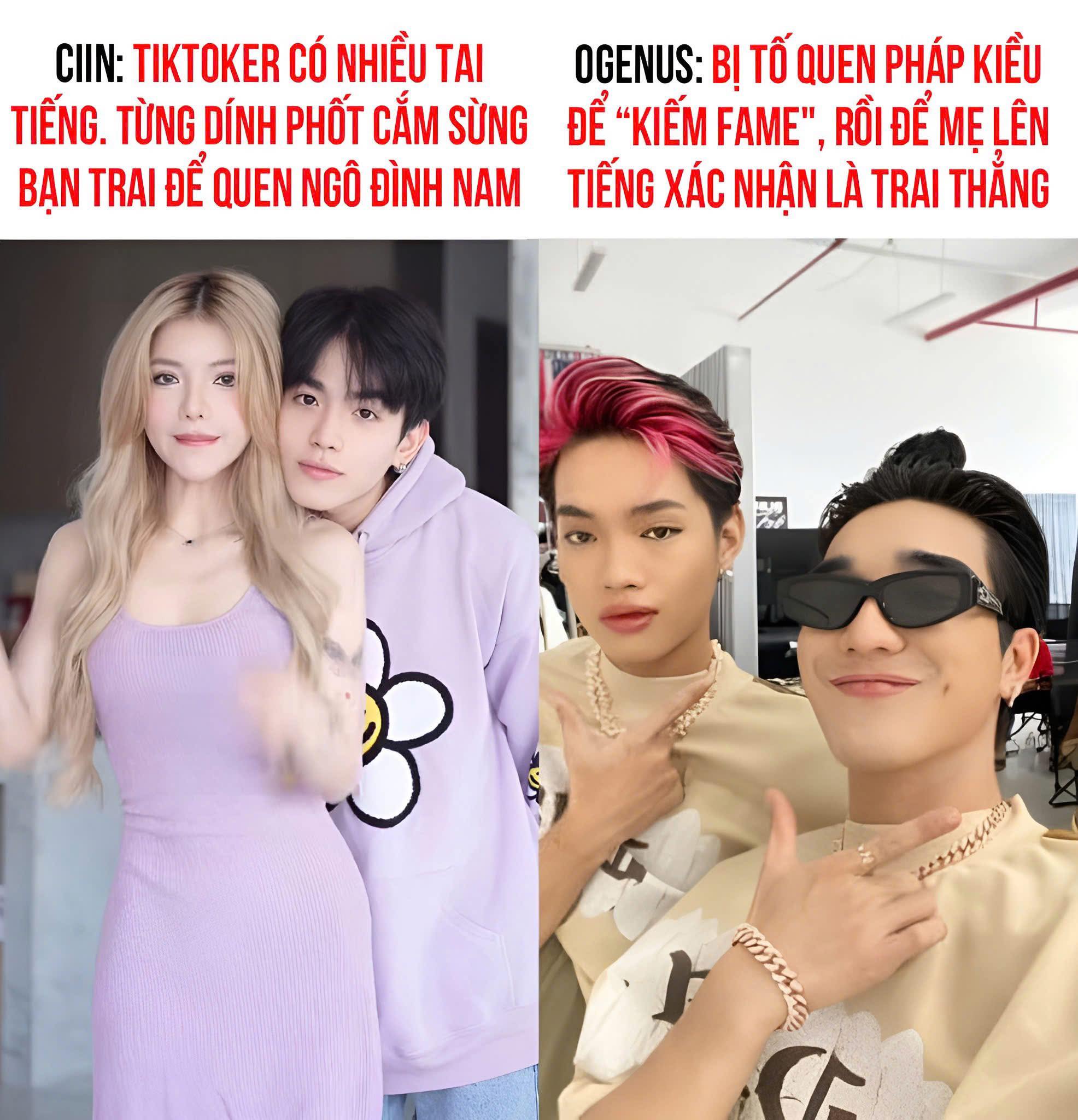 Ogenus và tiktoker Ciin công khai yêu nhau, thấy tai tiếng cũng hợp ...