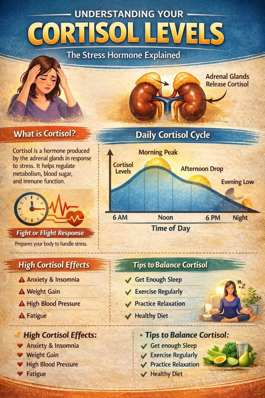 DK - Cortisol is your body’s stress hormone. It’s meant to rise in the ...