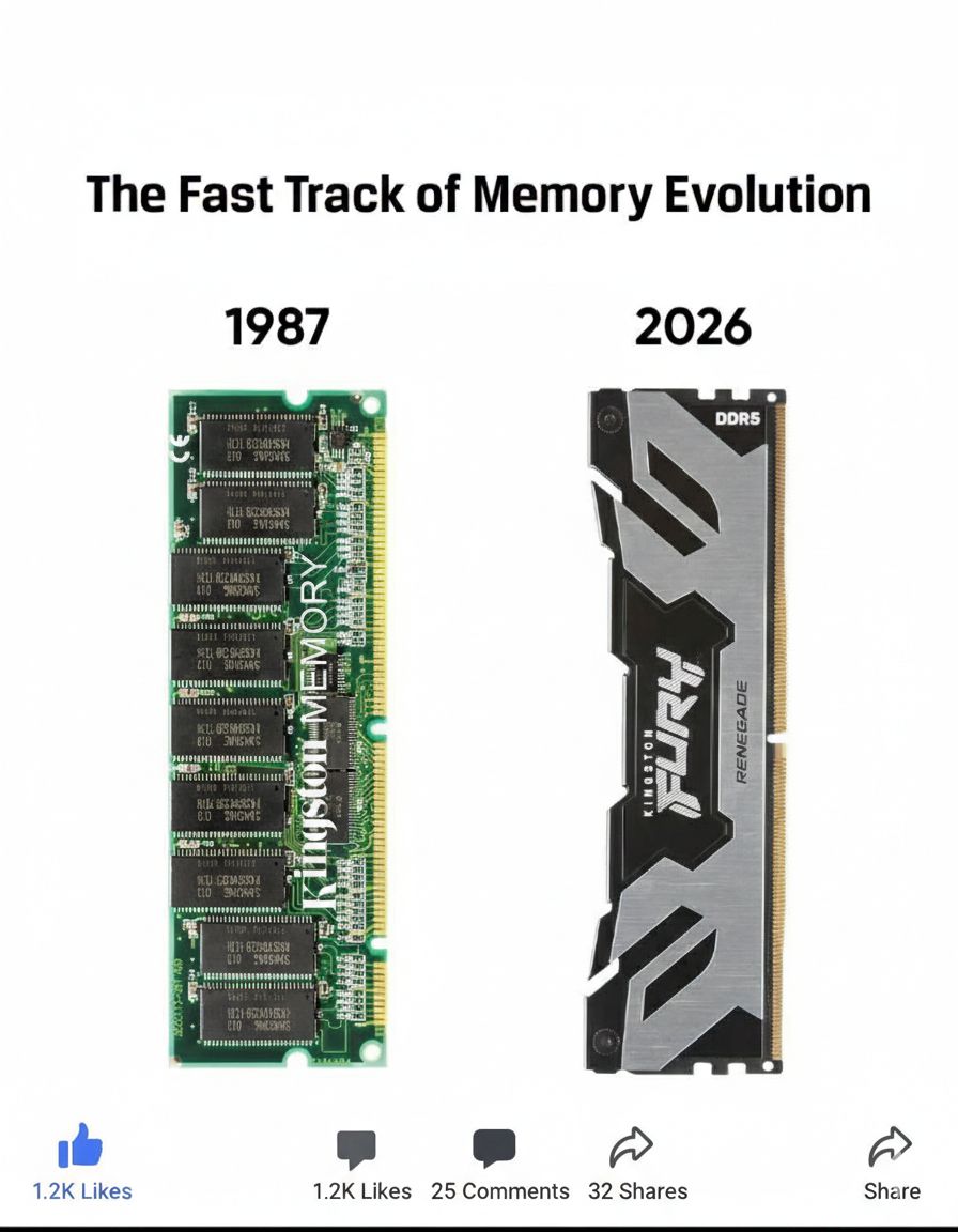 Kuwait - Memory Evolution: From 1987 to 2026 🚀 Technology moves fast ...