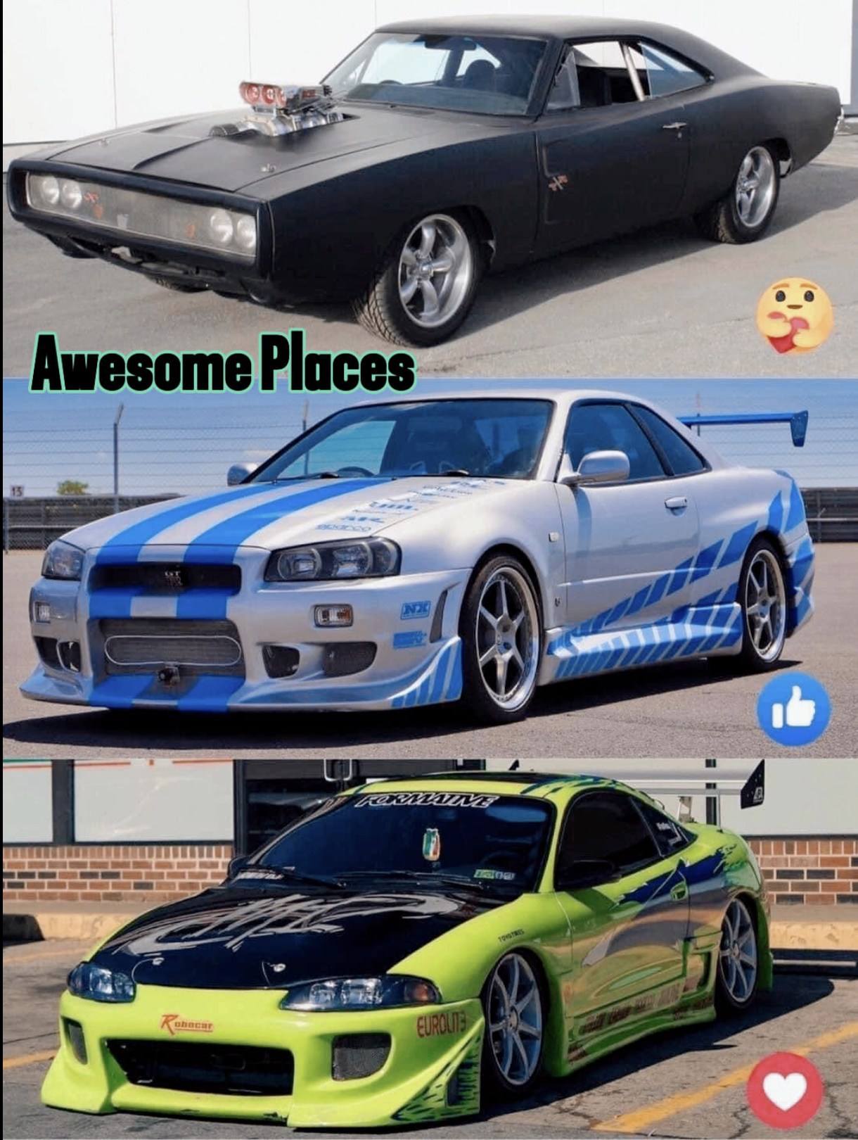 Iconic American muscle cars from Fast and Furious