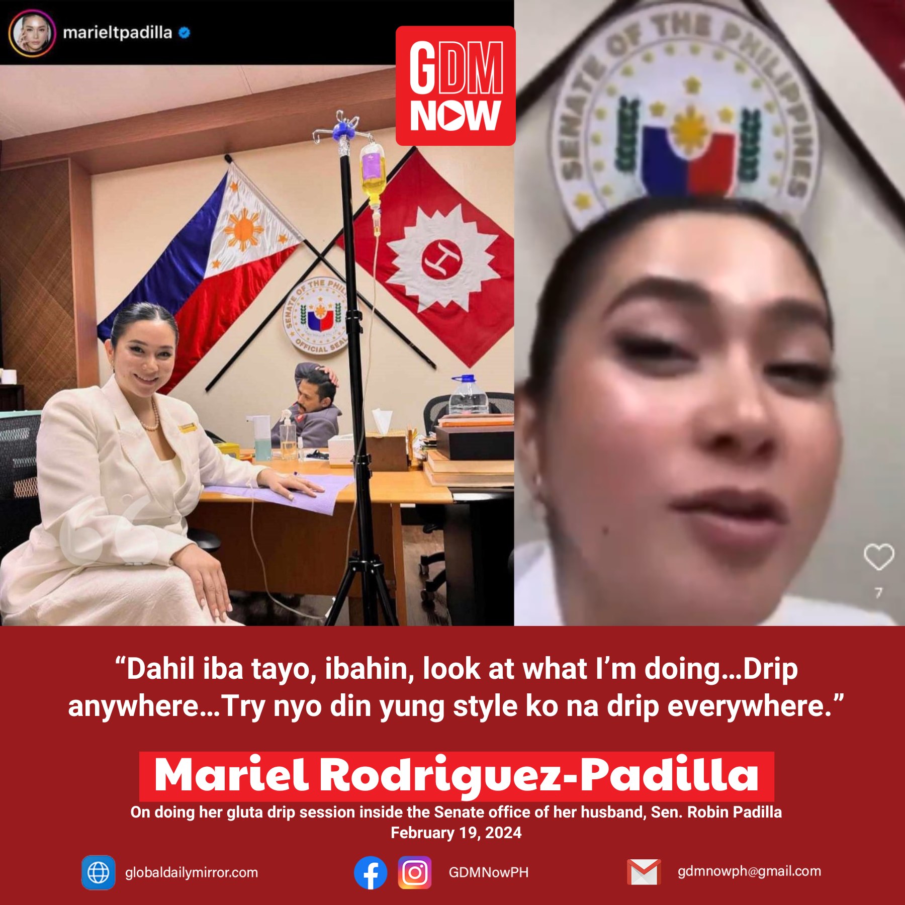 mariel padilla glutathione defended herself against online criticism after her controversial gluta-drip session became a trending topic on social media Beetroot 101: Nutrition Facts Choose your pack:Pack of 1 (15 tablets) Product